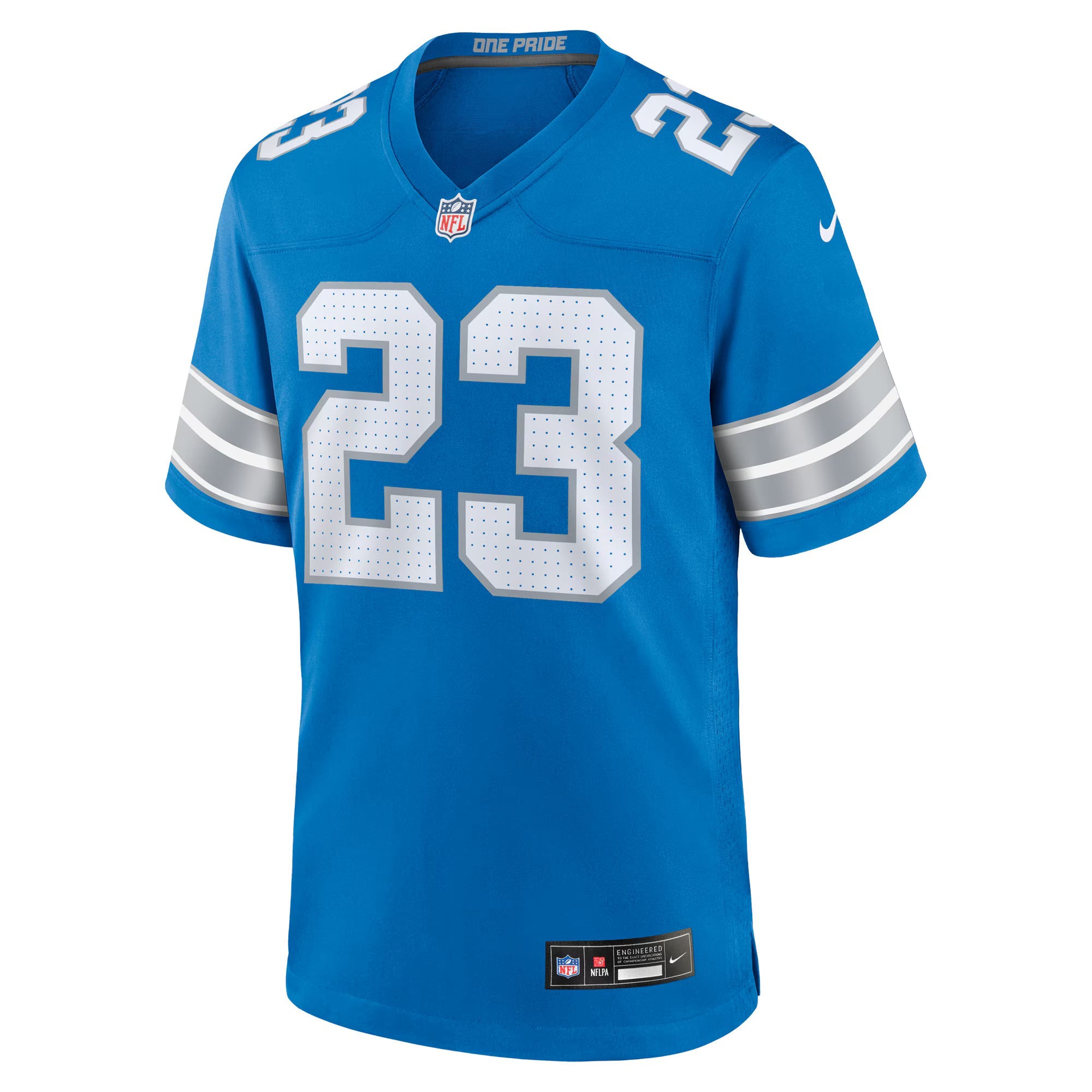 Detroit Lions Rock Ya-Sin Blue Team Game Jersey