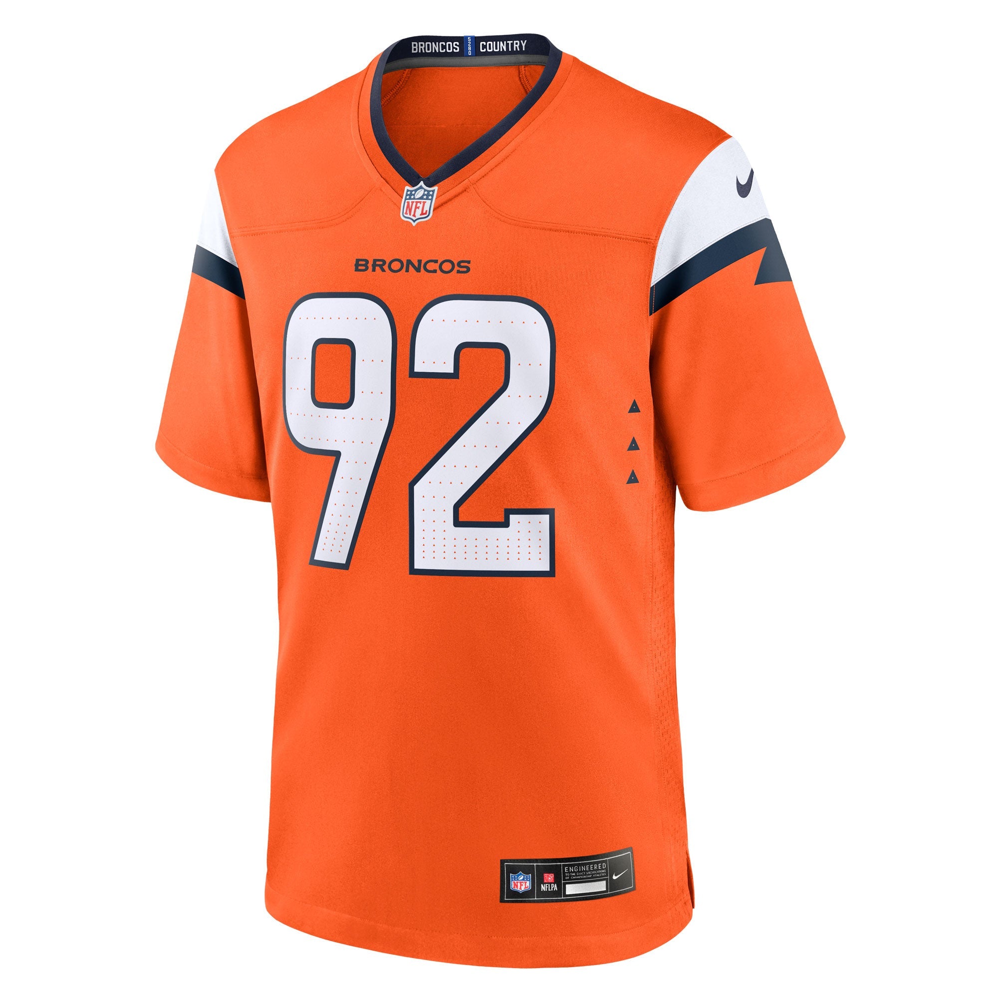 Denver Broncos Dondrea Tillman Orange Team Game Jersey