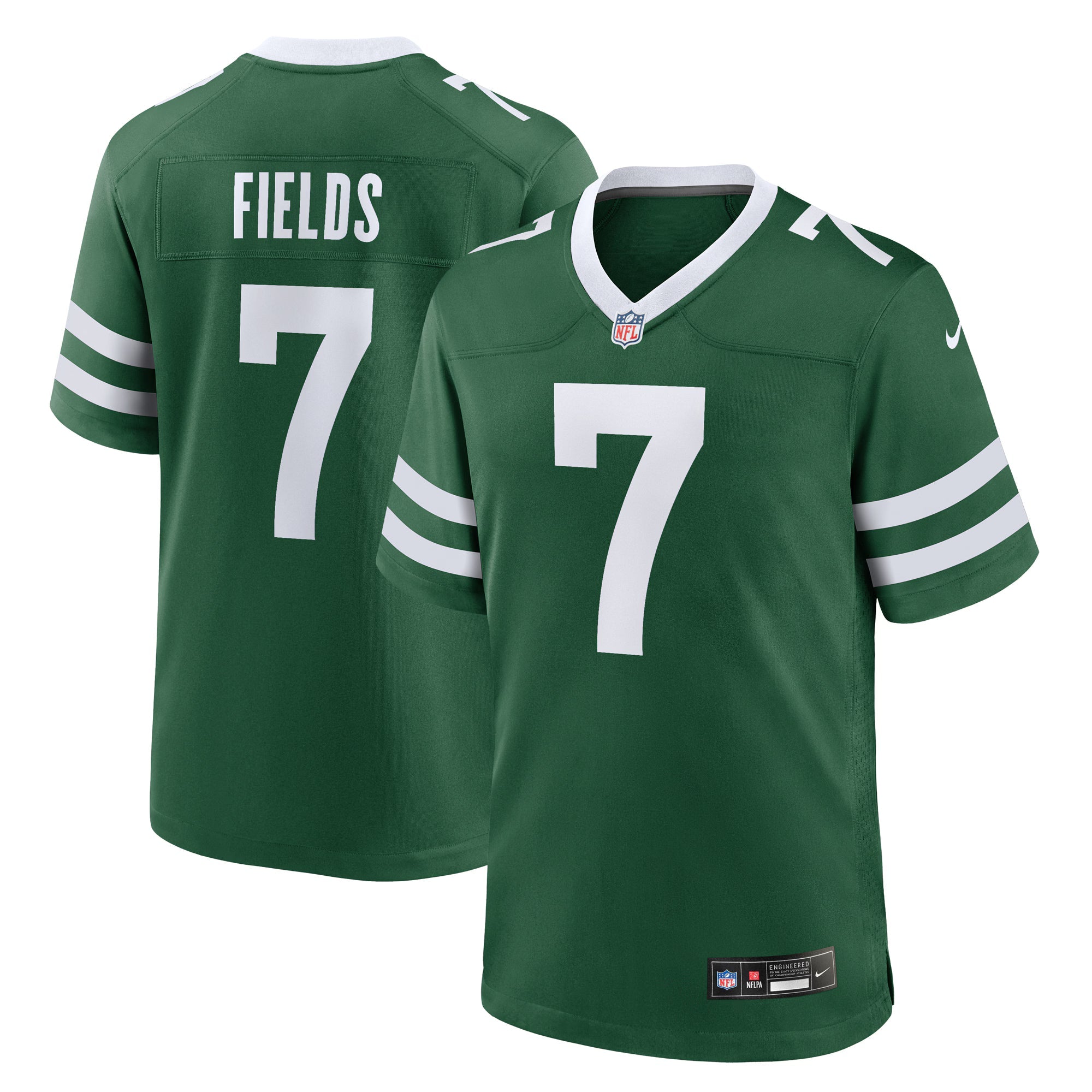 New York Jets Justin Fields Legacy Green Game Player Jersey