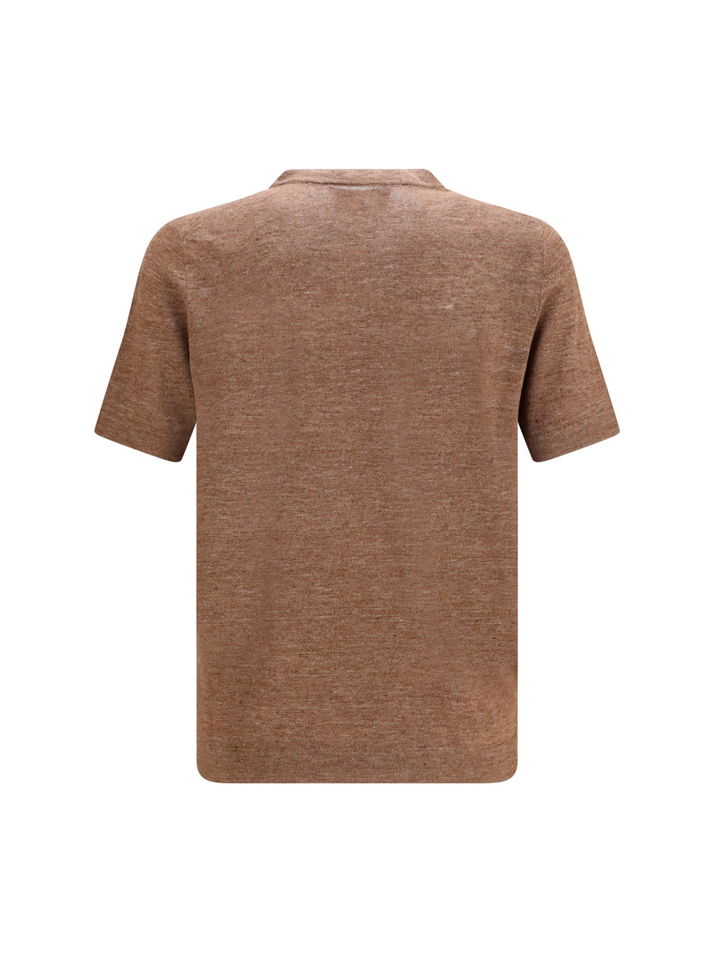 Brunello Cucinelli Men Linen And Cotton Crewneck T-Shirt