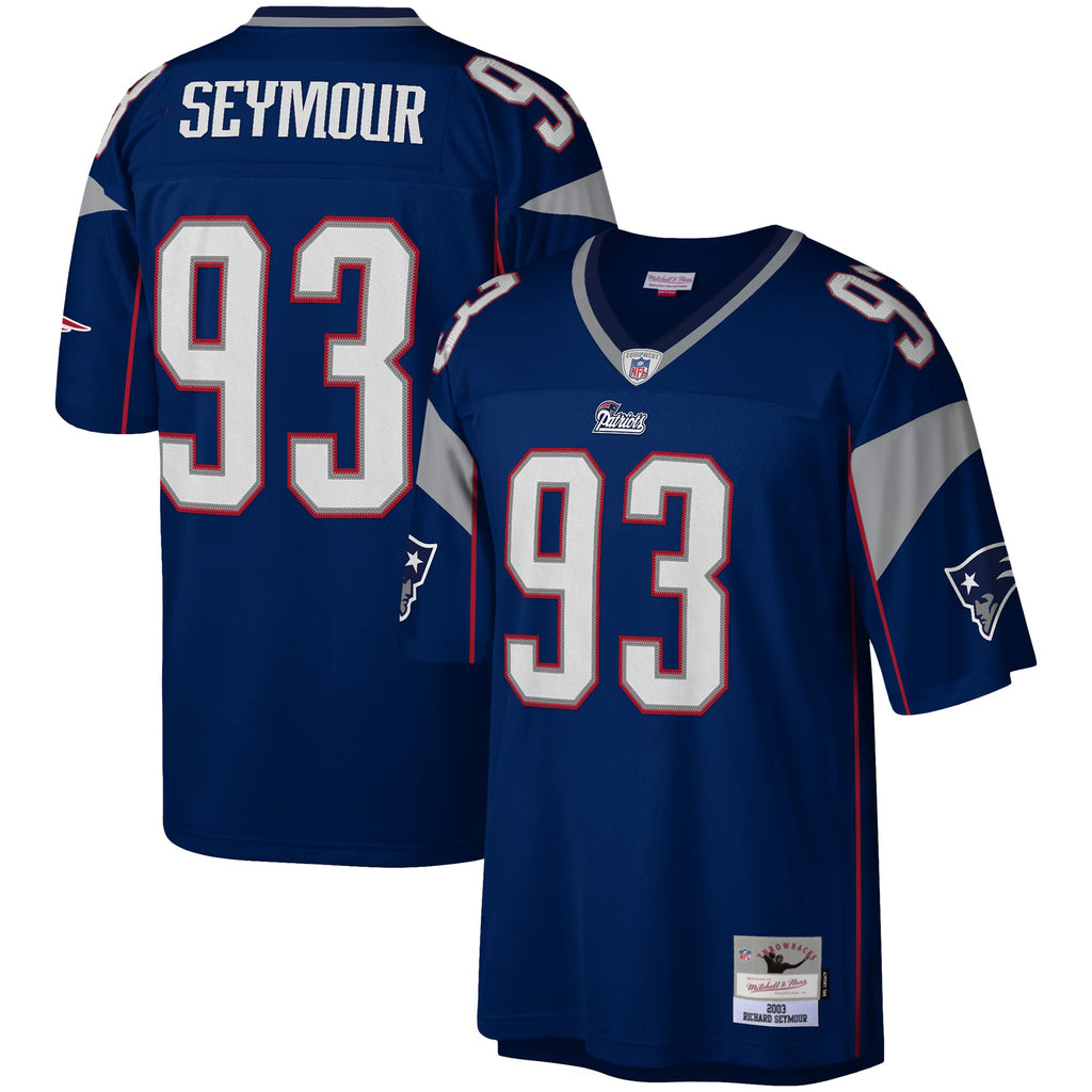 New England Patriots Richard Seymour Mitchell & Ness Navy Legacy Replica Jersey