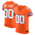 Denver Broncos Orange Alternate 2 Mile High Collection 1977 Throwback Vapor F.U.S.E. Elite Custom Jersey