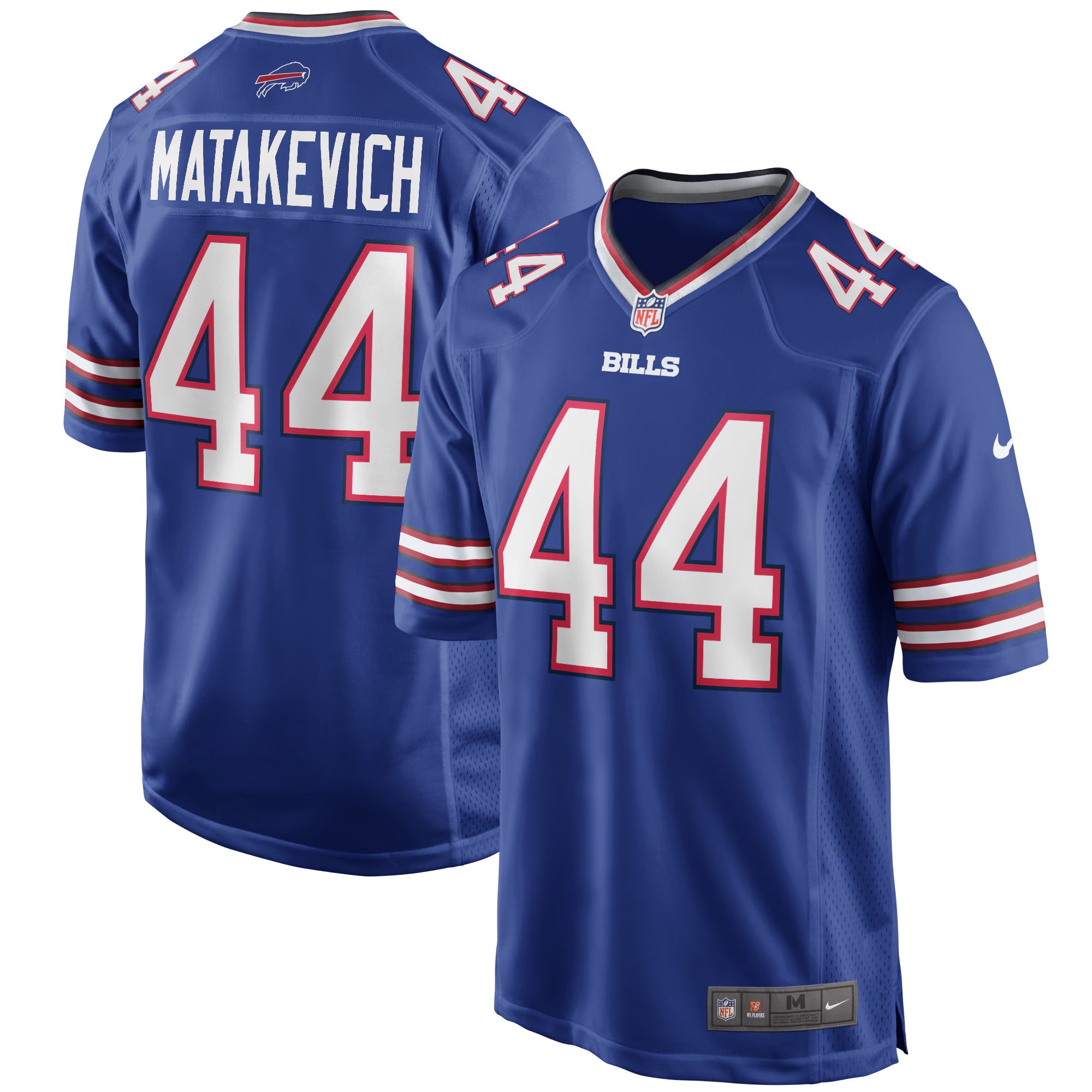 Buffalo Bills Tyler Matakevich Royal Game Player Jersey