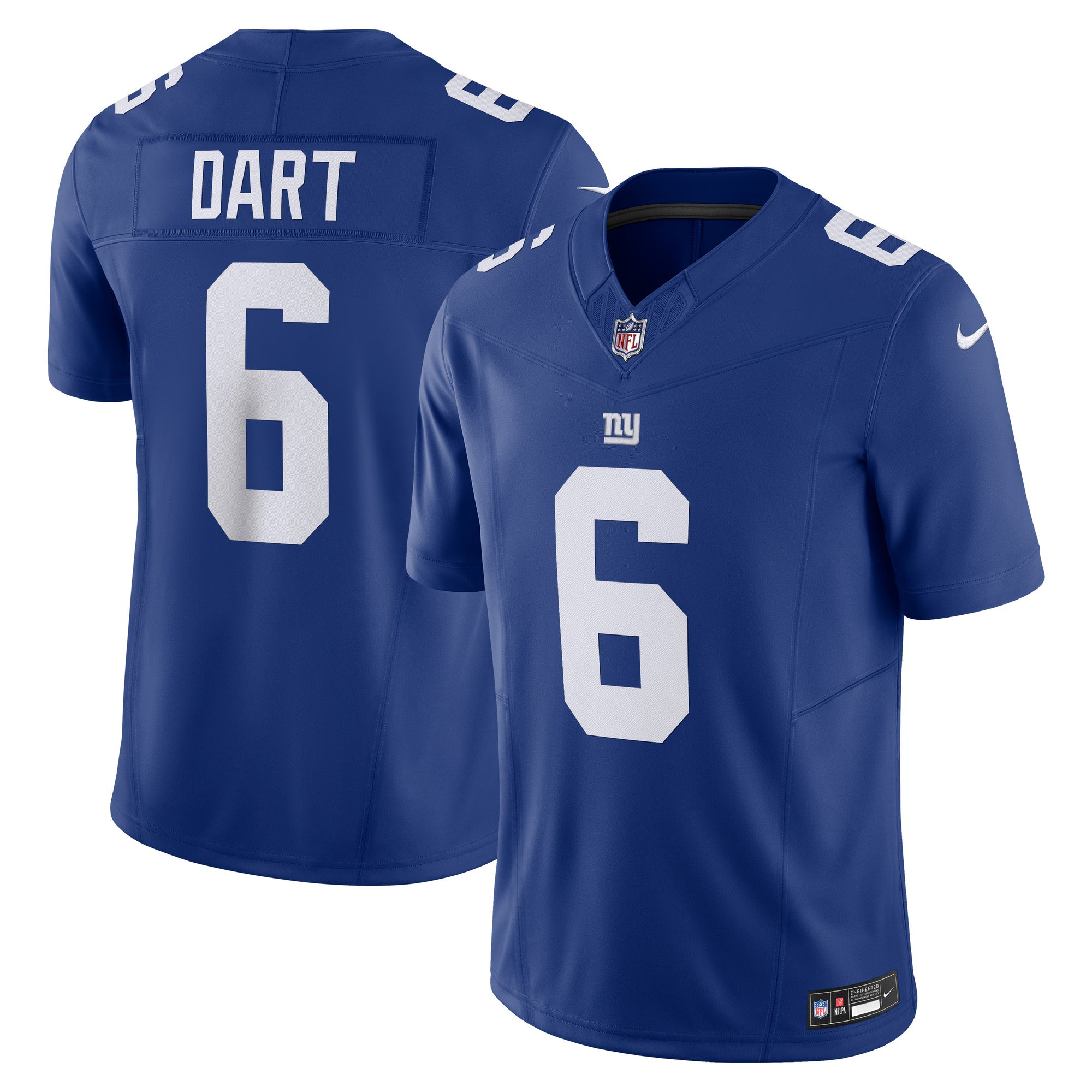 New York Giants Jaxson Dart Royal Vapor F.U.S.E. Limited Jersey