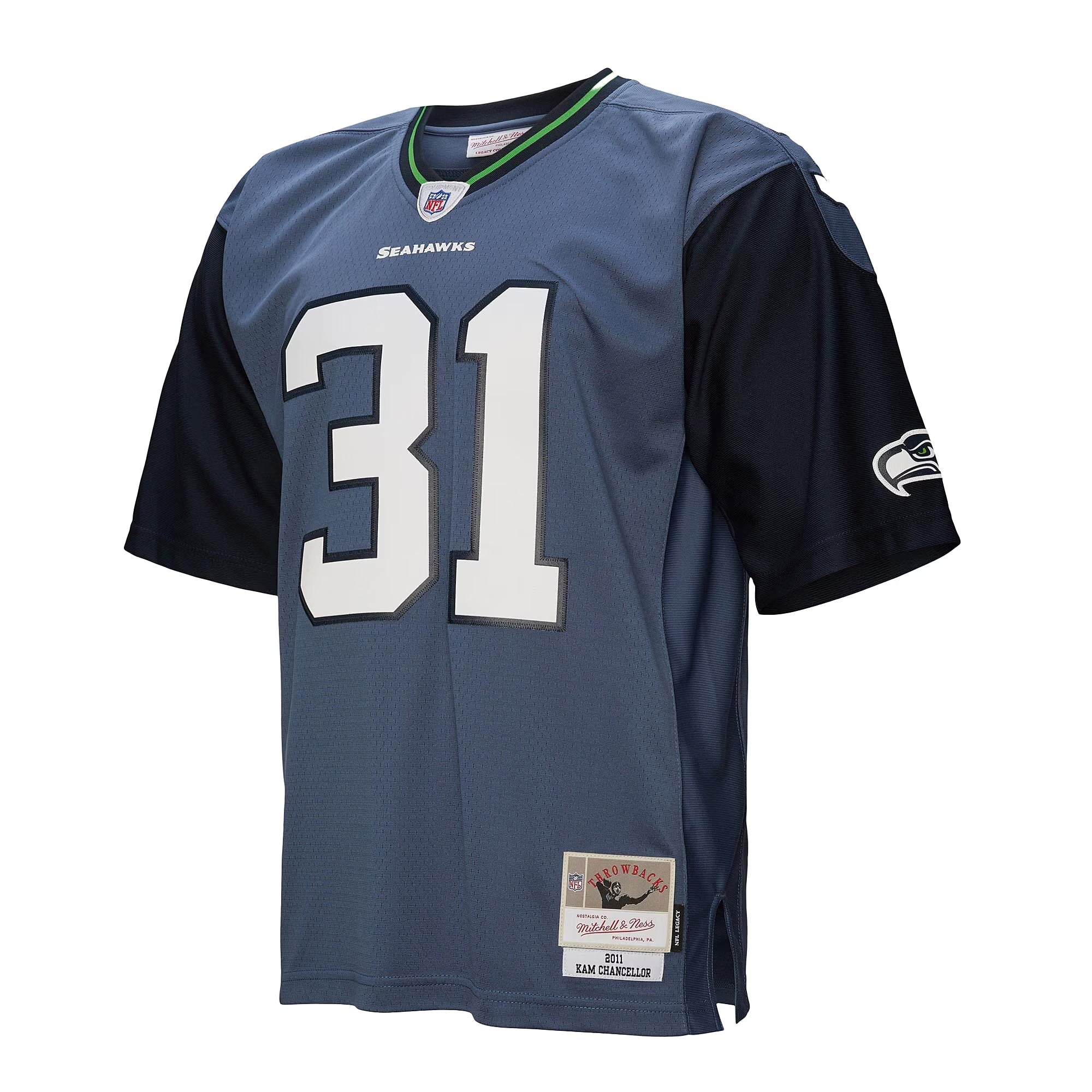 Seattle Seahawks Kam Chancellor Mitchell & Ness Blue 2011 Legacy Replica Jersey