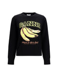 Ganni Women Banana-Print Sweater