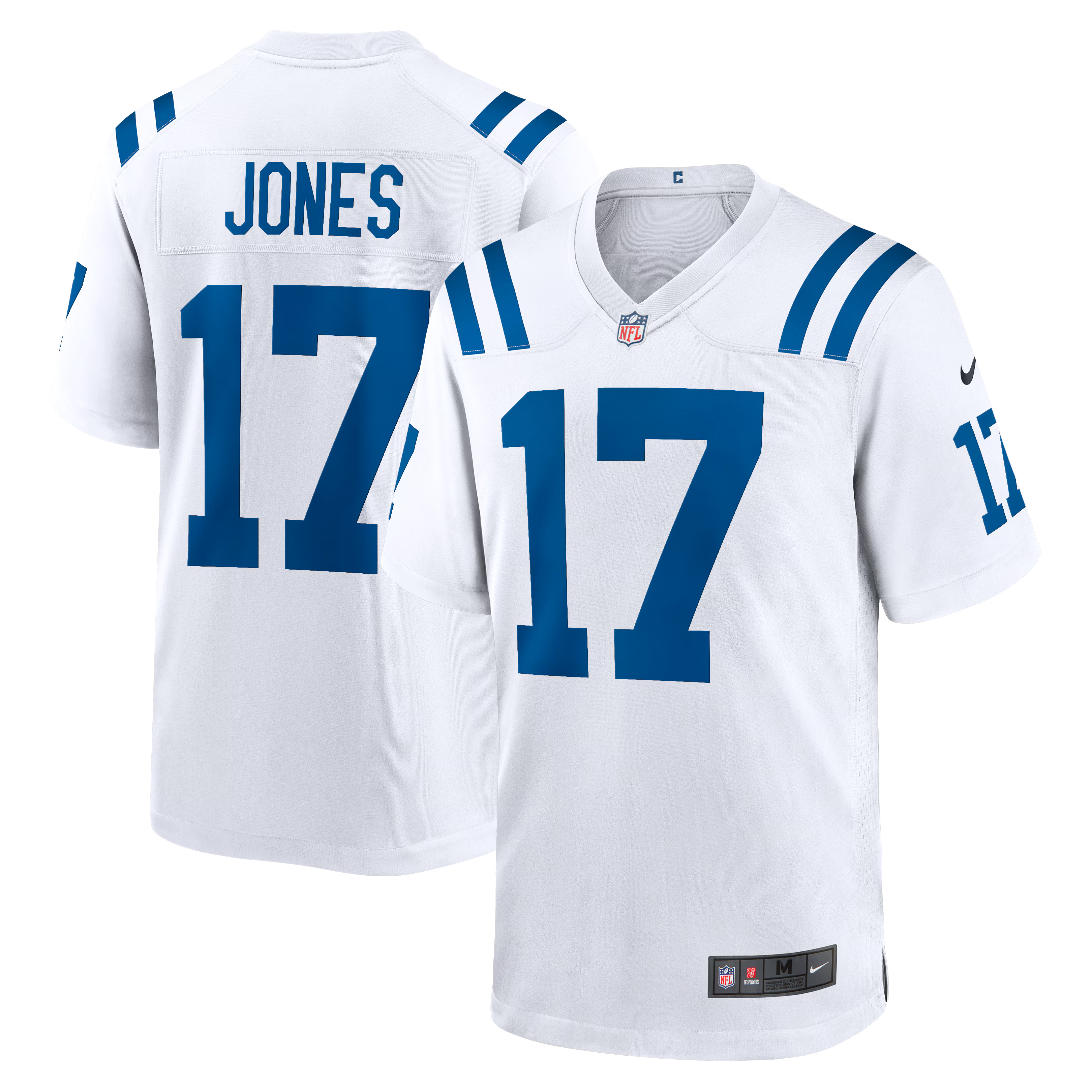 Indianapolis Colts Daniel Jones White Game Jersey
