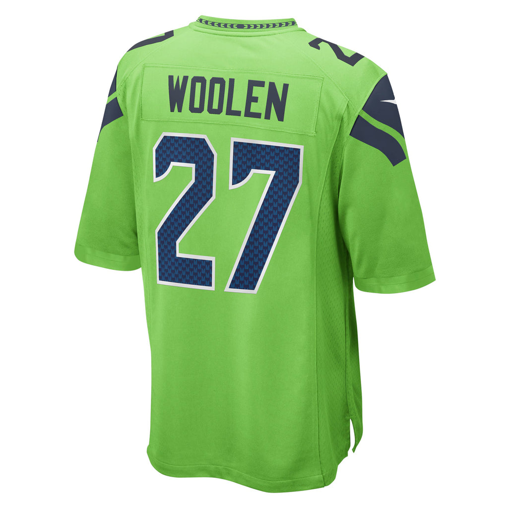 Seattle Seahawks Tariq Woolen Neon Green Game Jersey