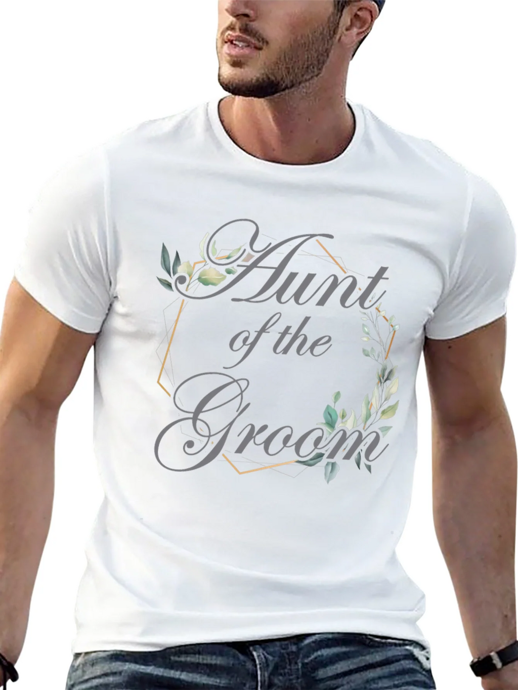 Aunt of the Groom T-Shirt - Elegant Wedding Apparel