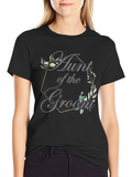 Aunt of the Groom T-Shirt - Elegant Wedding Apparel