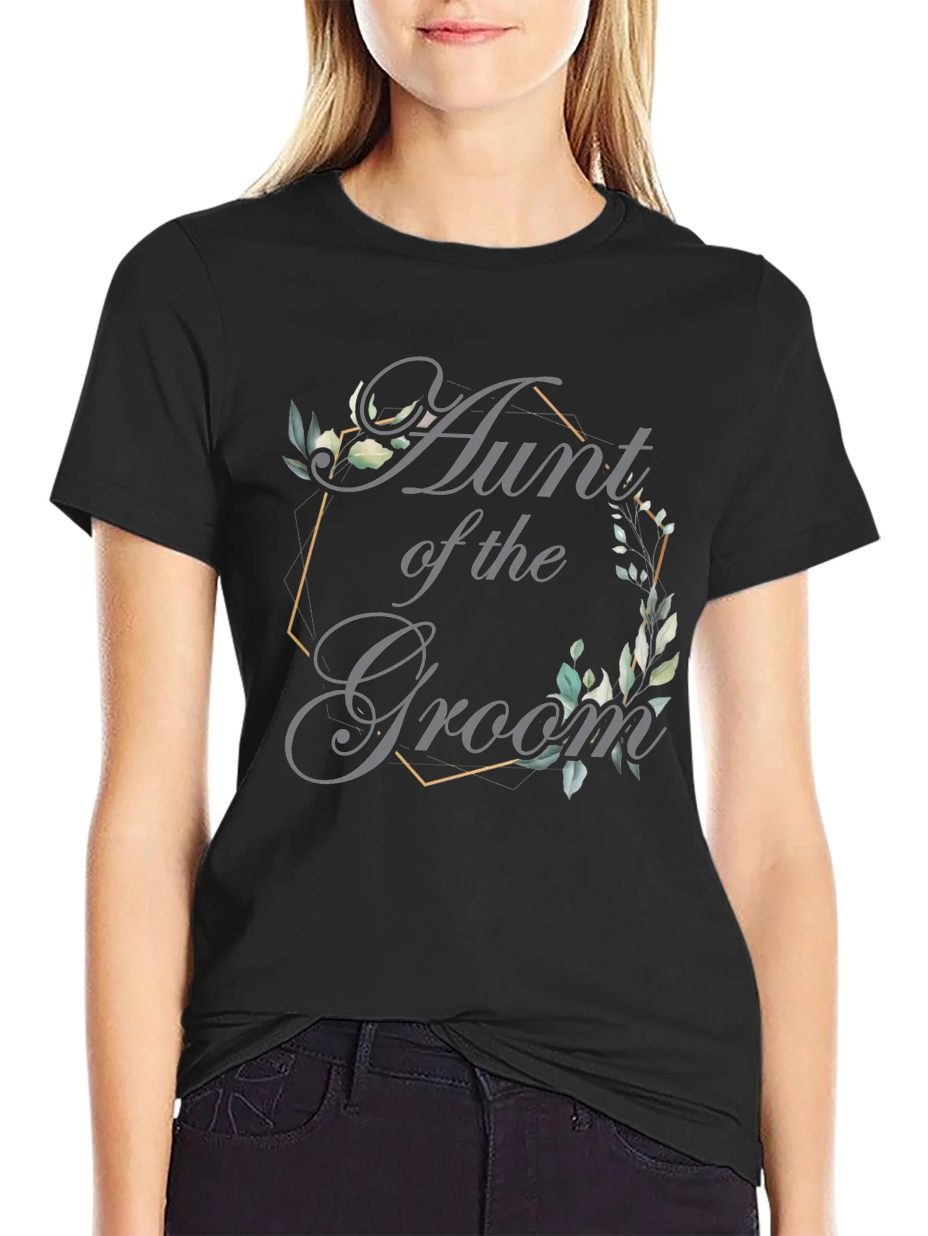Aunt of the Groom T-Shirt - Elegant Wedding Apparel