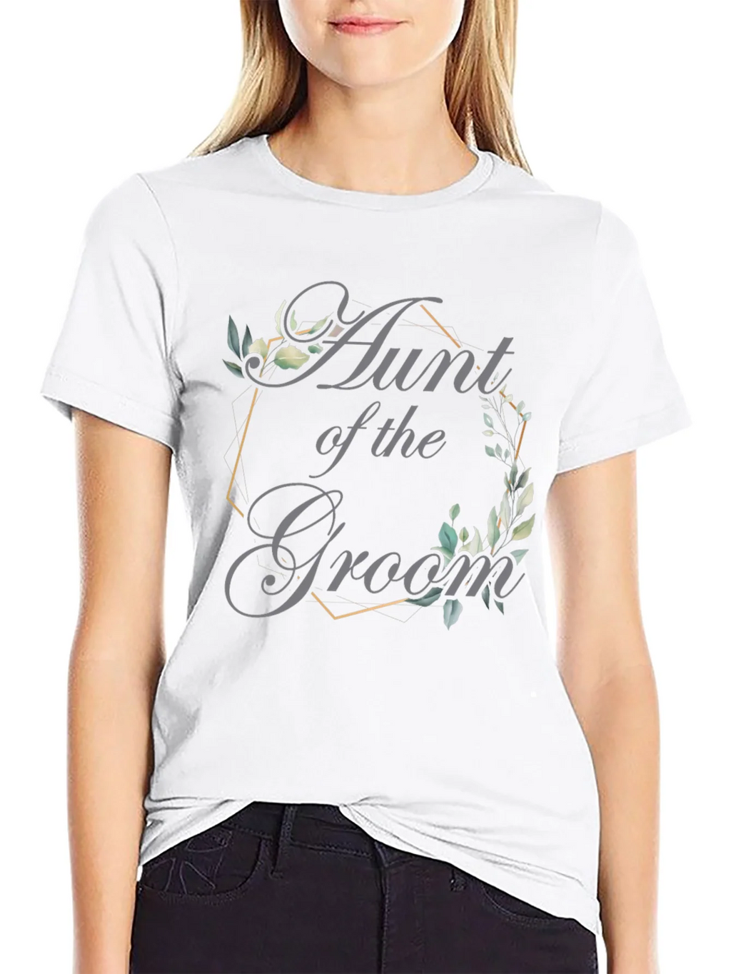Aunt of the Groom T-Shirt - Elegant Wedding Apparel