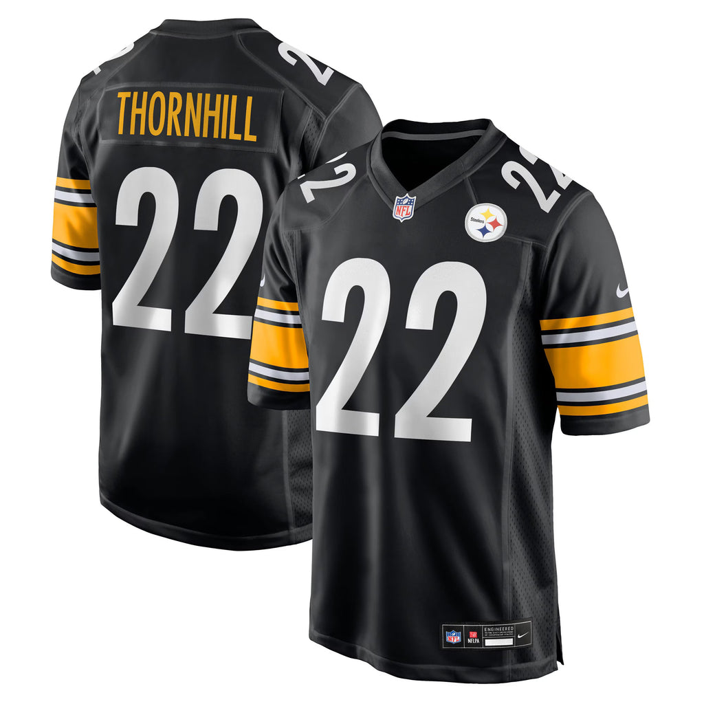 Pittsburgh Steelers Juan Thornhill Black Team Game Jersey