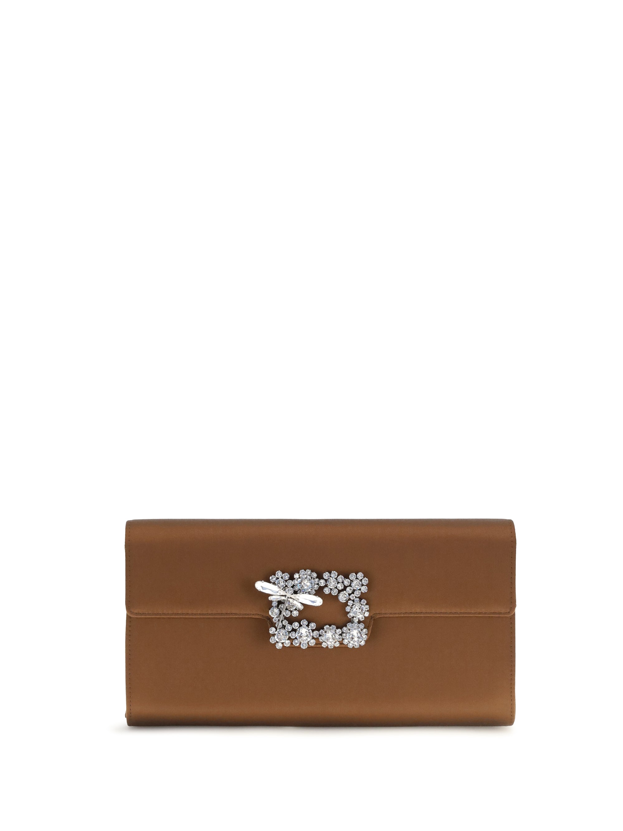 Roger Vivier Women Efflorescence Satin Clutch