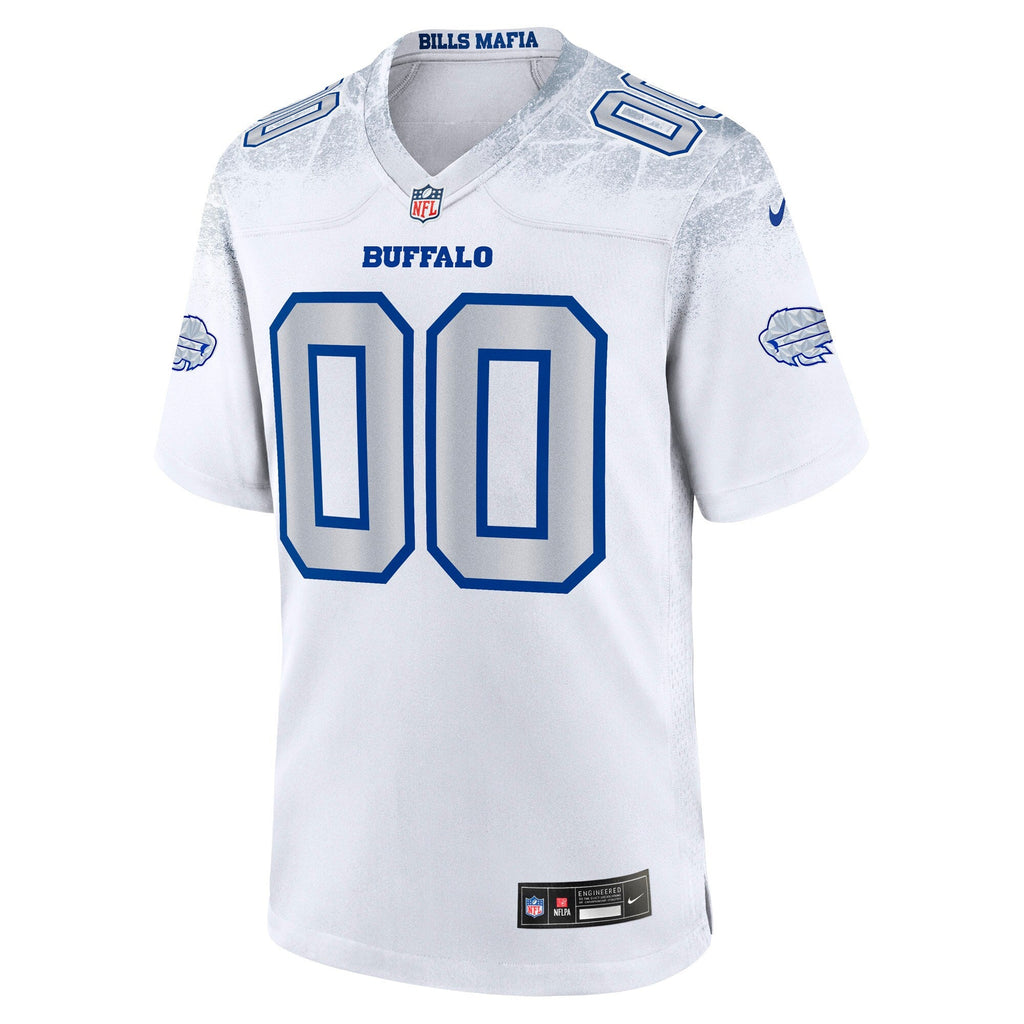 Buffalo Bills White 2025 Rivalries Collection Custom Game Jersey
