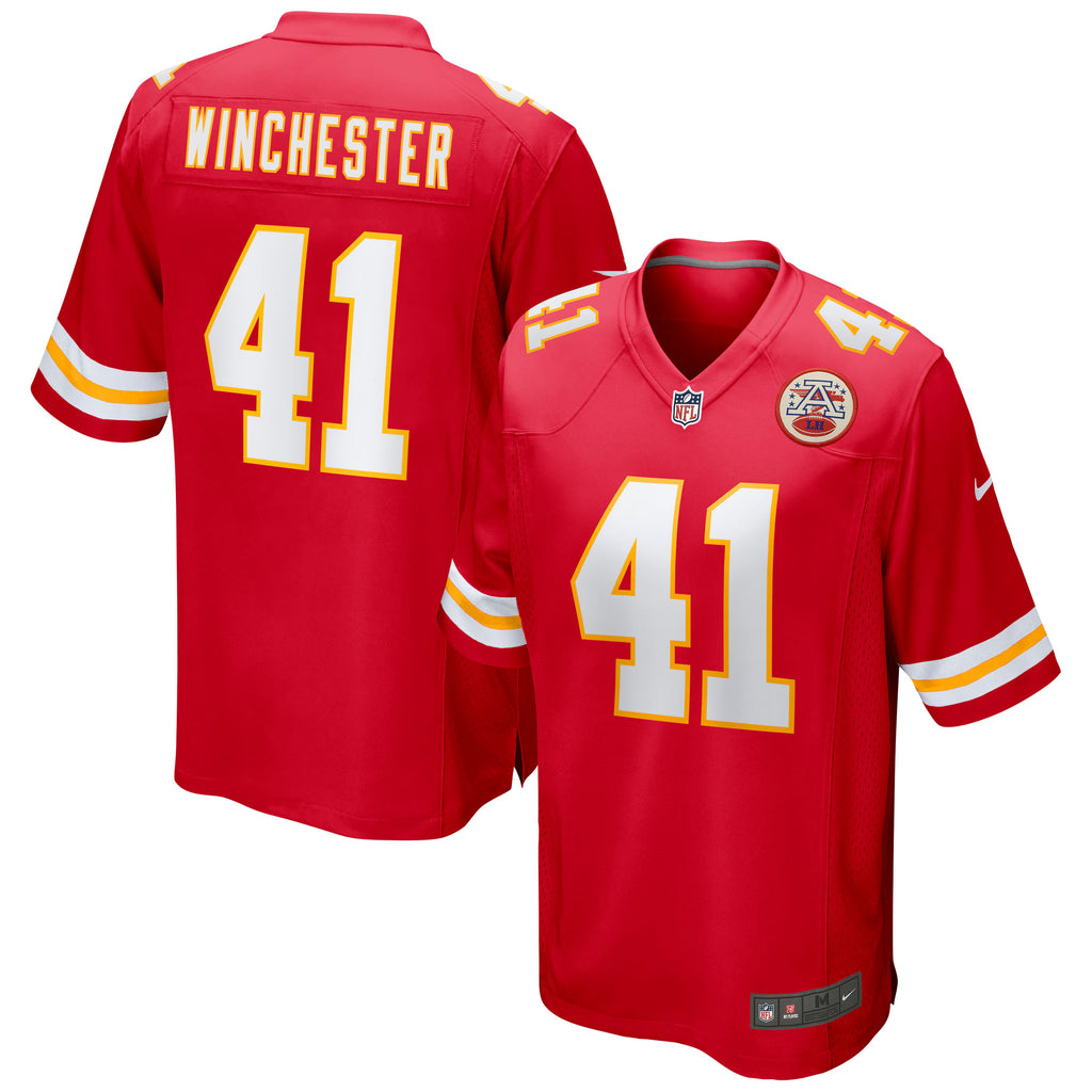 Kansas City Chiefs James Winchester Red Game Jersey