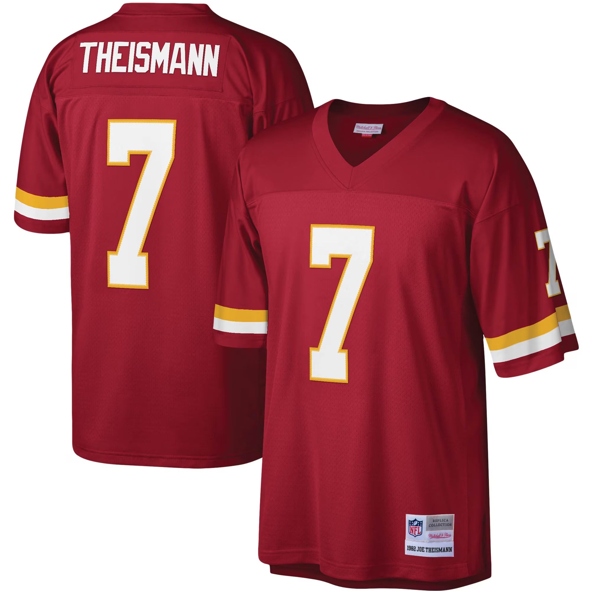 Washington Football Team Joe Theismann Mitchell & Ness Burgundy Legacy Replica Jersey