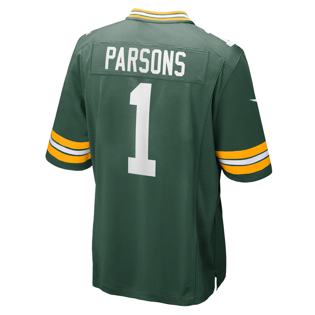 Green Bay Packers Micah Parsons Green Game Player Jersey