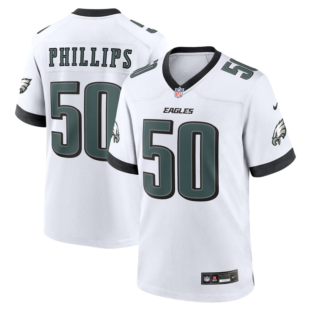 Philadelphia Eagles Jaelan Phillips White Game Jersey