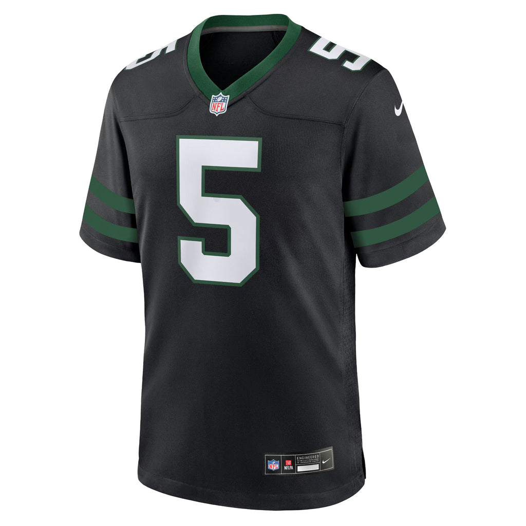 New York Jets Garrett Wilson Legacy Black Alternate Game Jersey