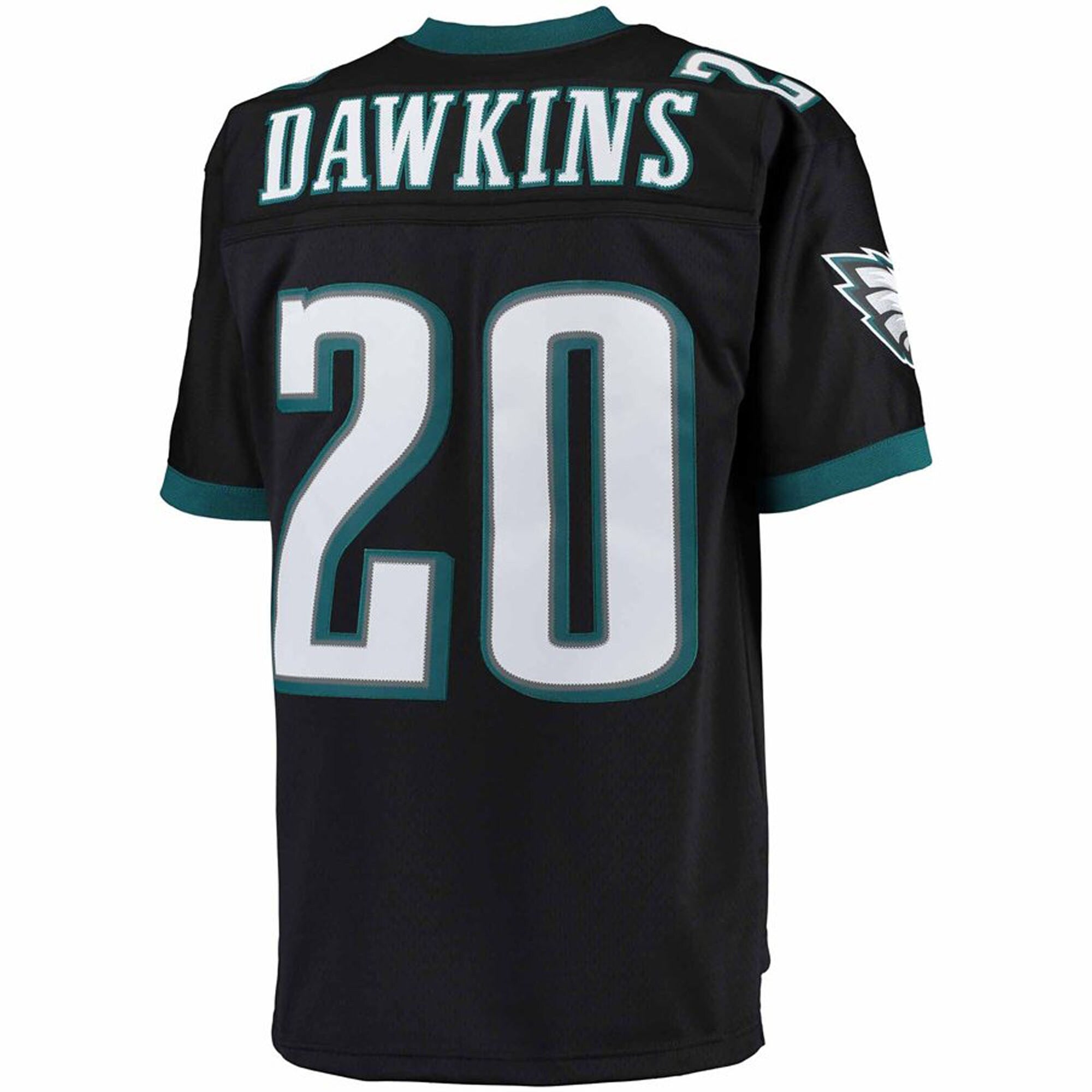 Philadelphia Eagles Brian Dawkins Mitchell & Ness Black Big & Tall 2004 Retired Player Replica Jersey