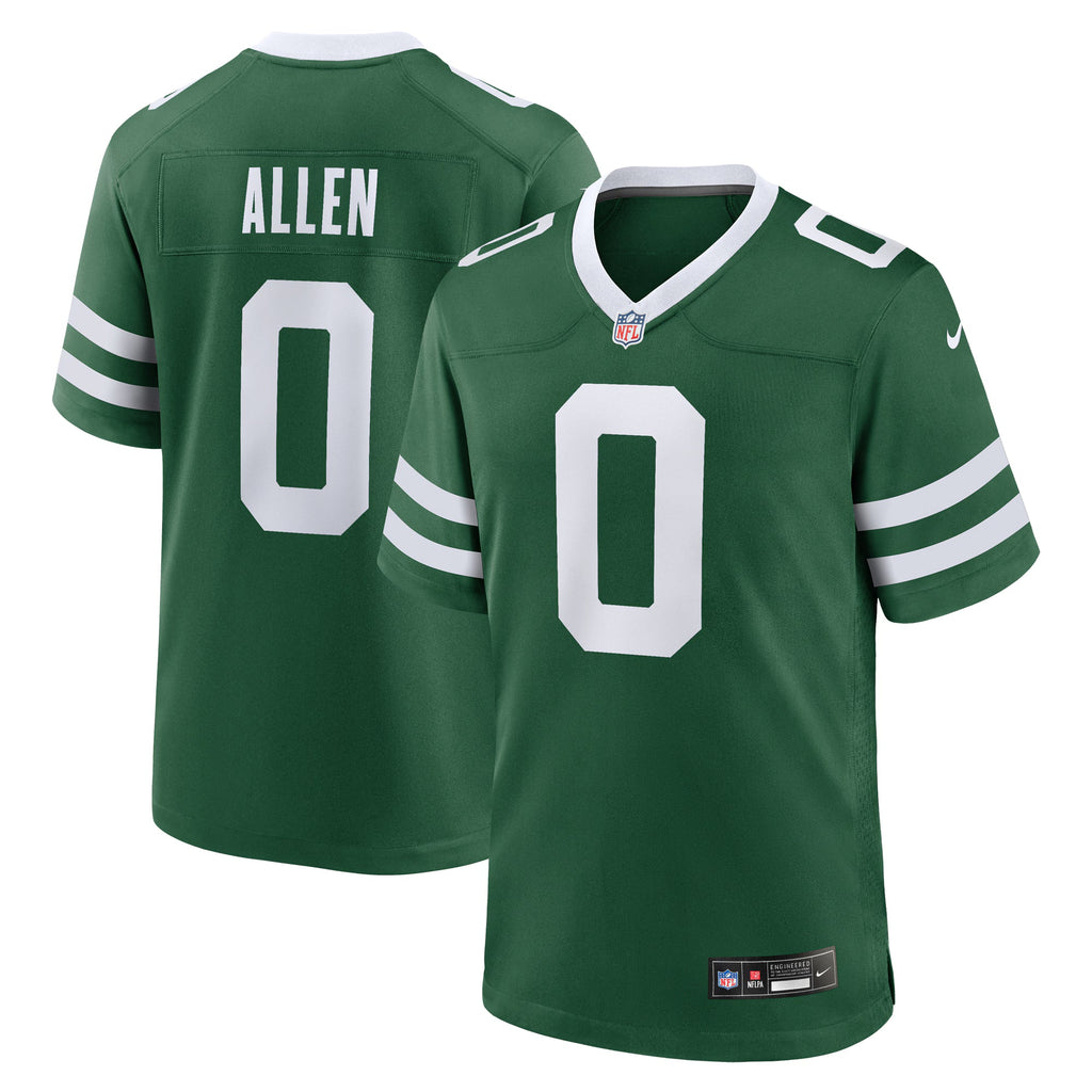 New York Jets Braelon Allen Legacy Green Game Jersey