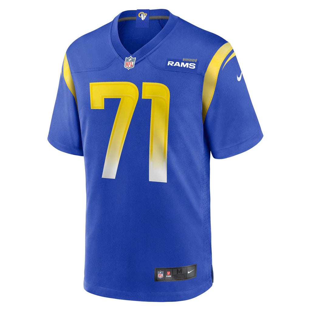 Los Angeles Rams Warren McClendon Jr. Royal Team Game Jersey