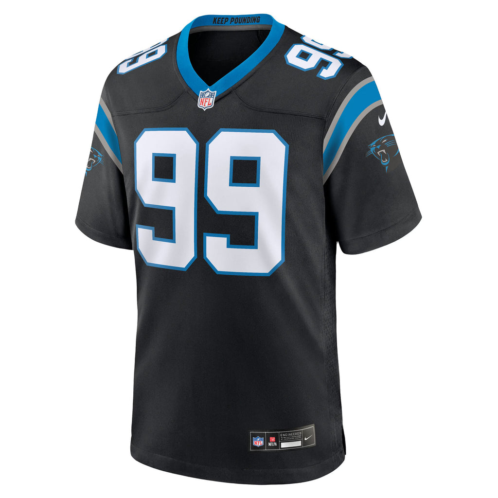 Carolina Panthers Tershawn Wharton Black Team Game Jersey