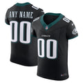 Philadelphia Eagles Black Alternate Vapor F.U.S.E. Elite Custom Jersey