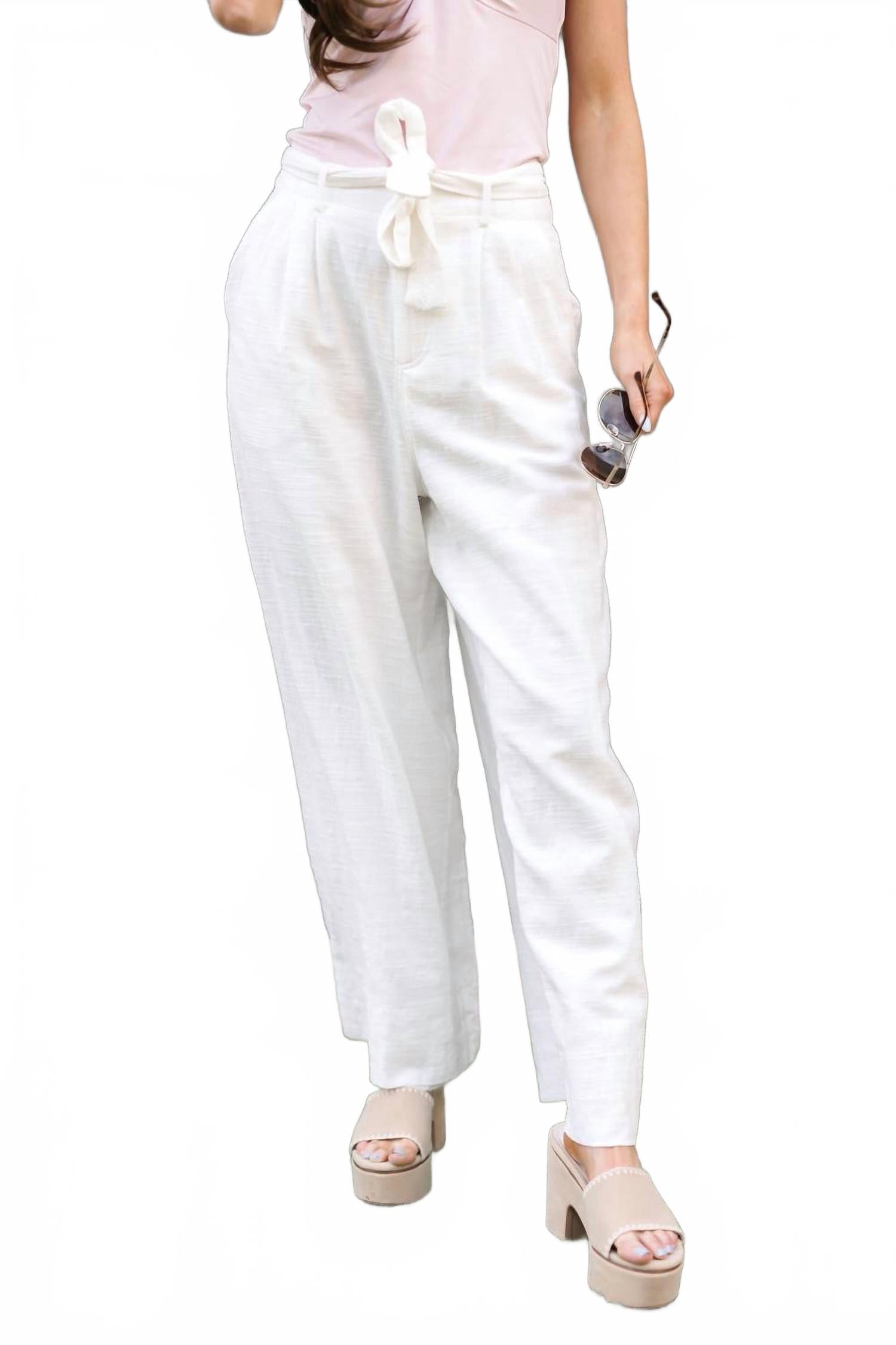 Women's Long Weekend Pants In White