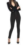 Legs Velvet Pants In Black