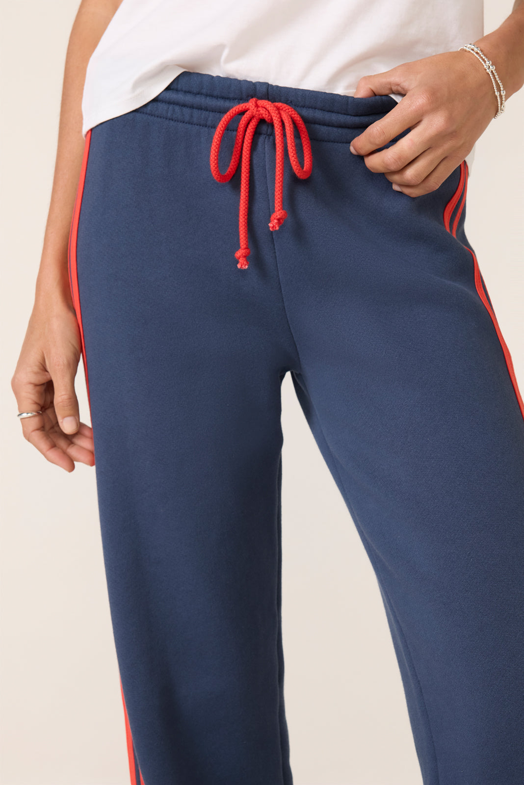 Women's Solid Wide Leg Track Pants