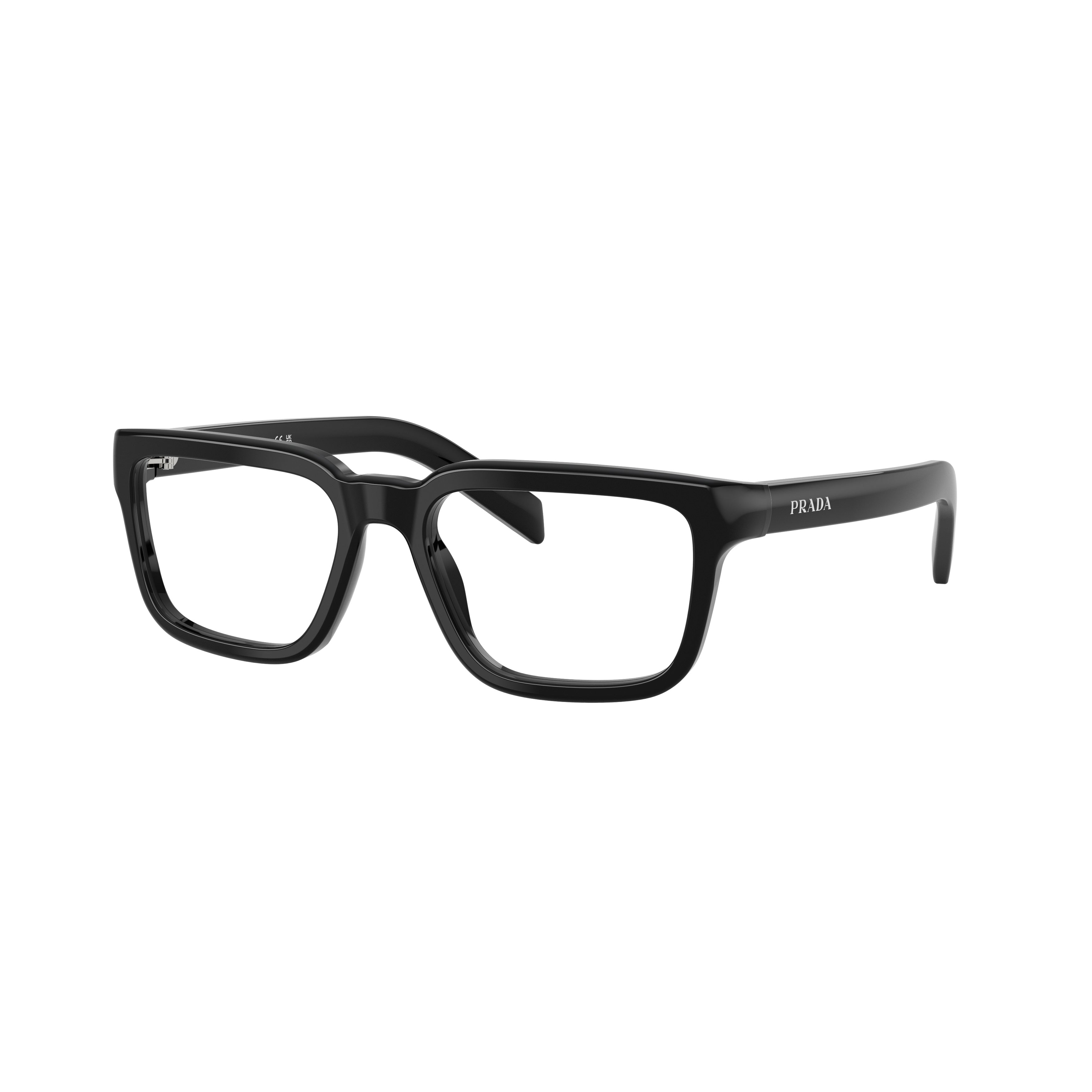Rectangular Frame Sunglasses With Glossy Black Acetate Finish