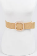 Weaved Pearl Buckle Belt