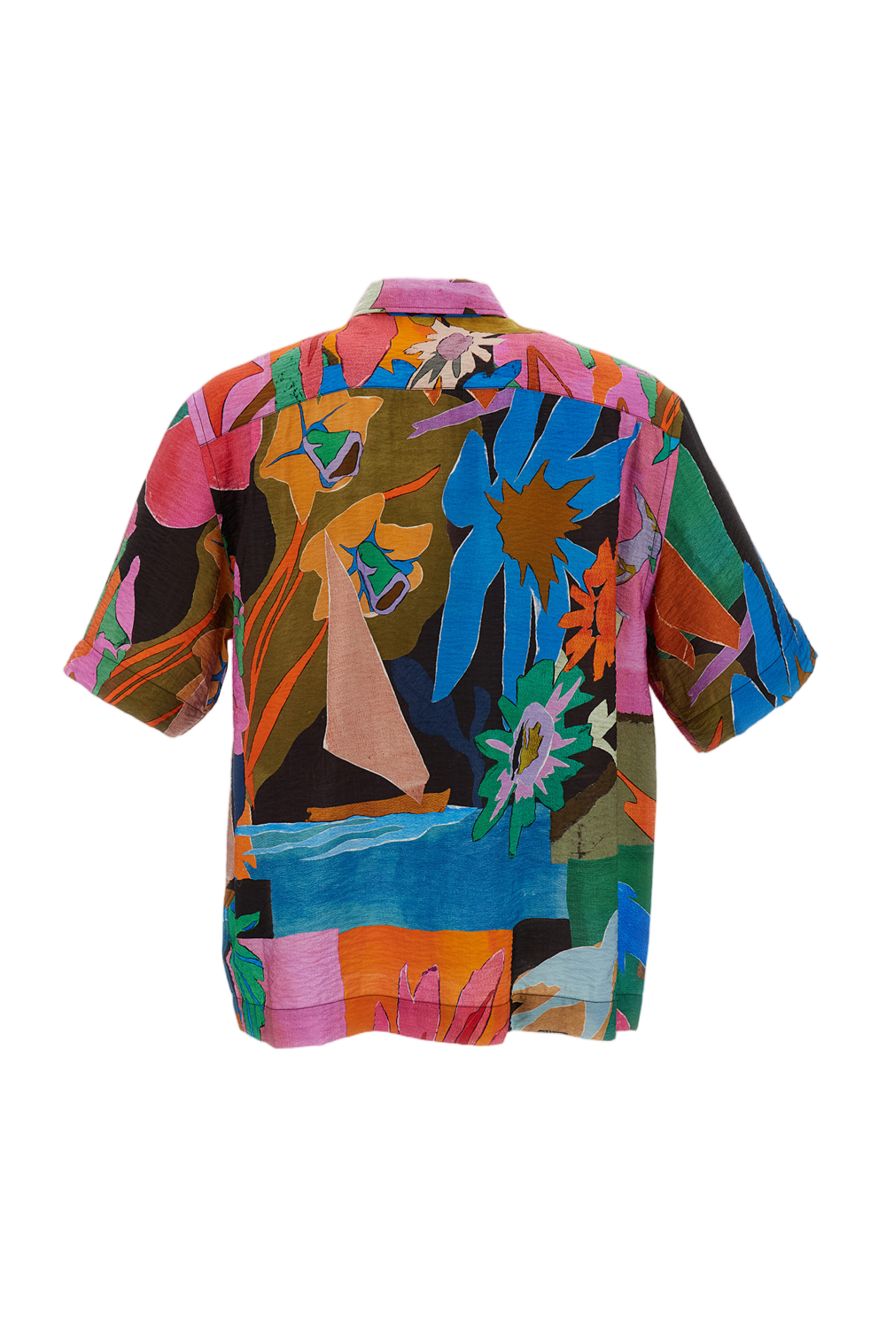 Short-Sleeve Patterned Shirt
