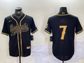 Men's New Orleans Saints Taysom Hill #7 Black Team Player Jersey1