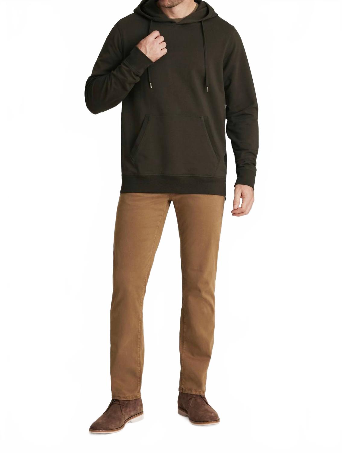 Charisma Relaxed Straight Leg Pants In Brown Twill