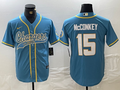 Men's Los Angeles Chargers Ladd McConkey #15 Powder Blue Game Jersey1