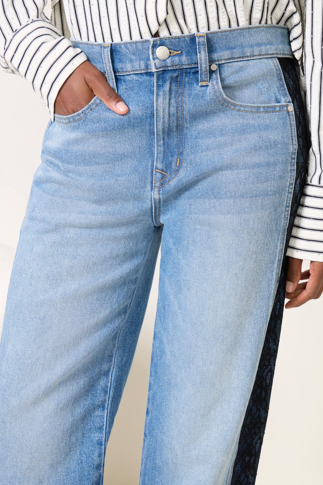 Women's Ever Straight w Lace Inset Jean