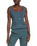 TOCCIN Georgia Button Front Top