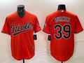 Men's Baltimore Orioles Corbin Burnes #39 Orange Replica Player Jersey1