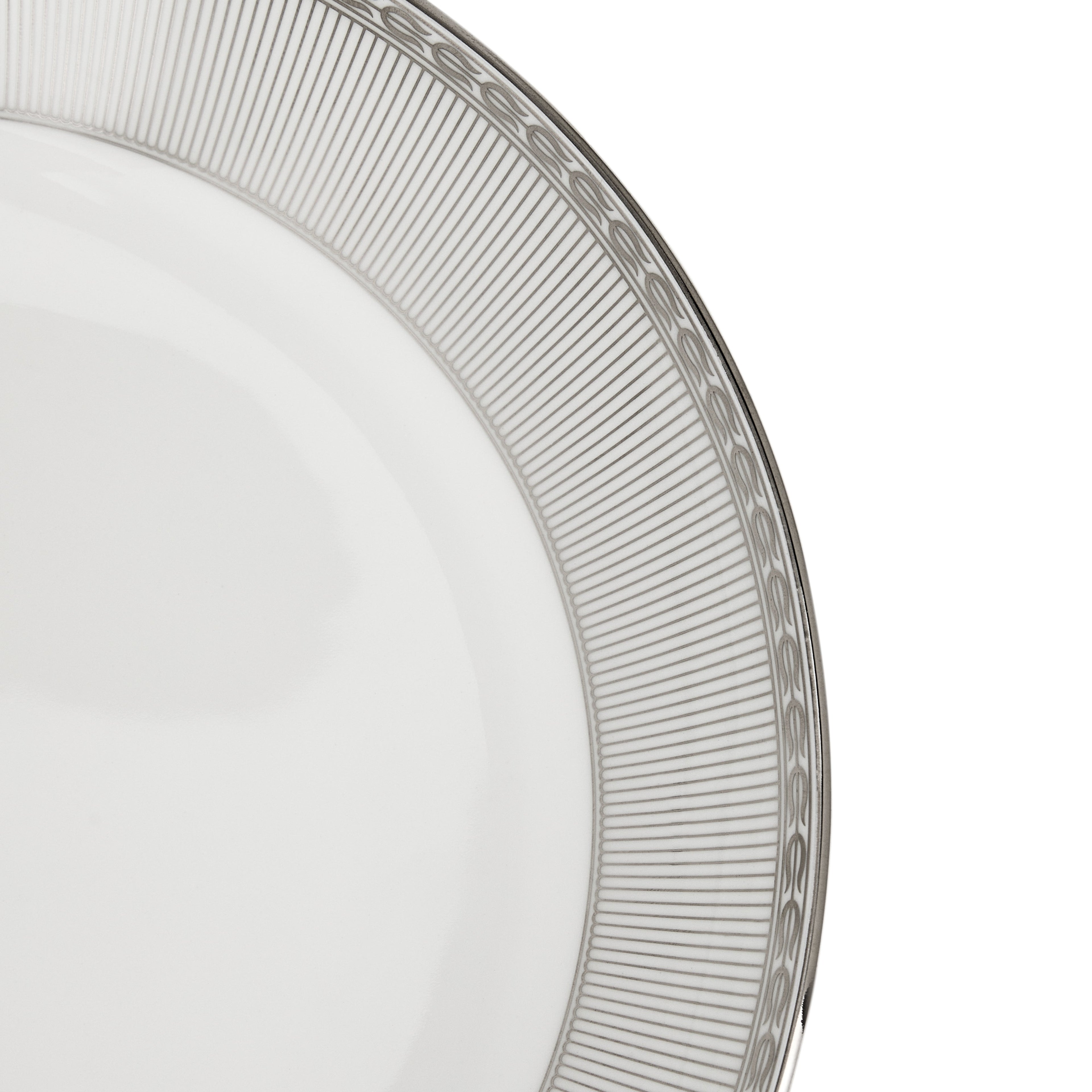 Silver Tonquin Deep Plate 22cm 8.6in