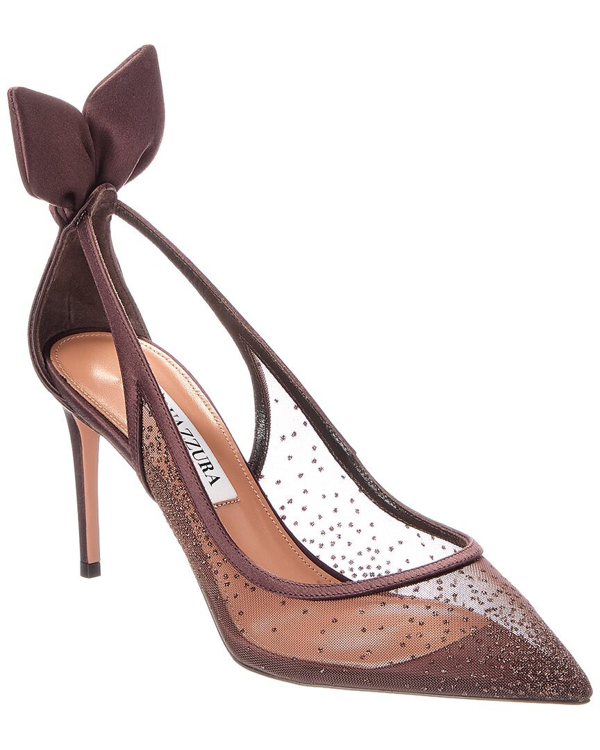 Aquazzura Aquazzura Decollete Mesh & Satin Pump
