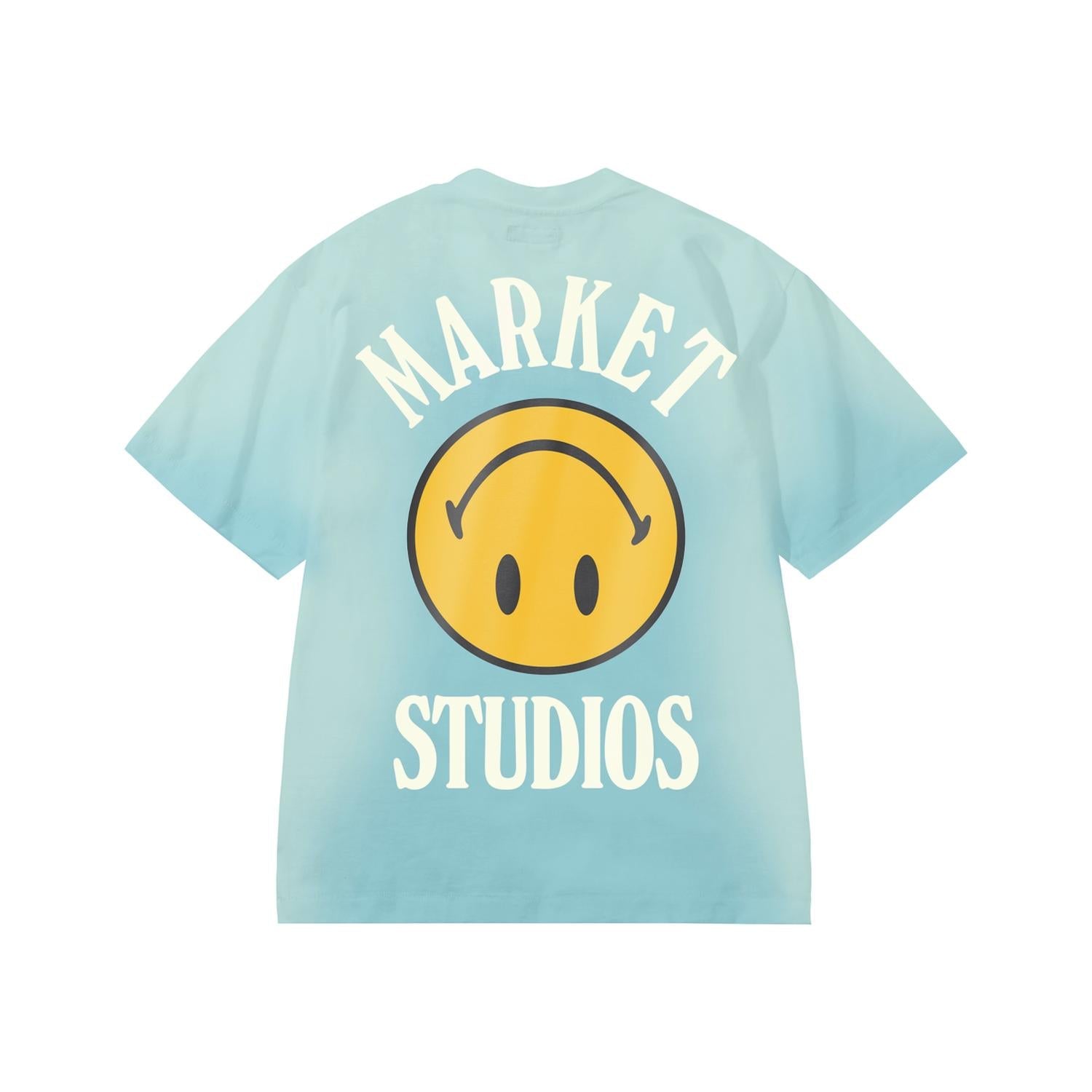 Men's Smiley Upside Down Lockup T-Shirt In Retro Blue