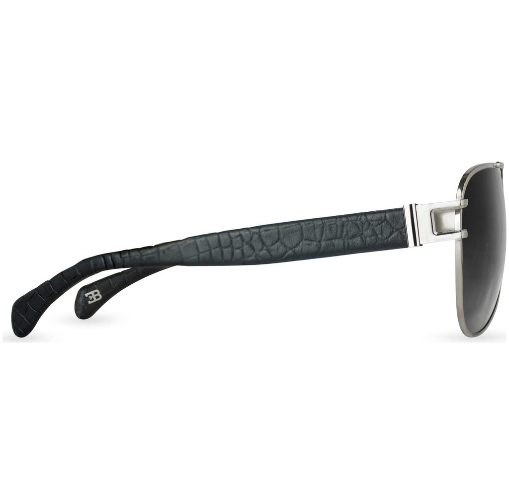 Bugatti Men's 42 mm Black Sunglasses