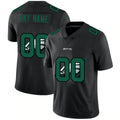 custom Philadelphia Eagles Team Logo Dual Overlap Limited jersey Black Stitched American Football Jerseys