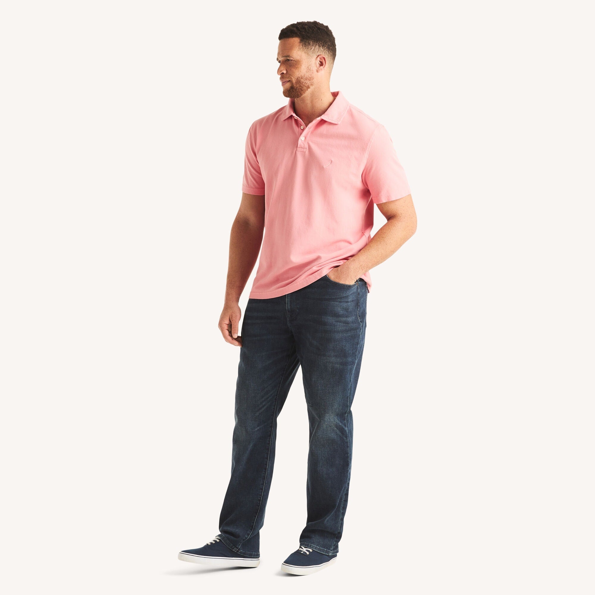 Nautica Big & Tall Classic Fit Garment-Dyed Polo