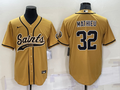 Men's New Orleans Saints Tyrann Mathieu #32 Yellow Game Jersey1 Joint Edition
