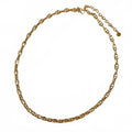 Women's Equestrian Horse Bit Anchor Link Necklace In Gold