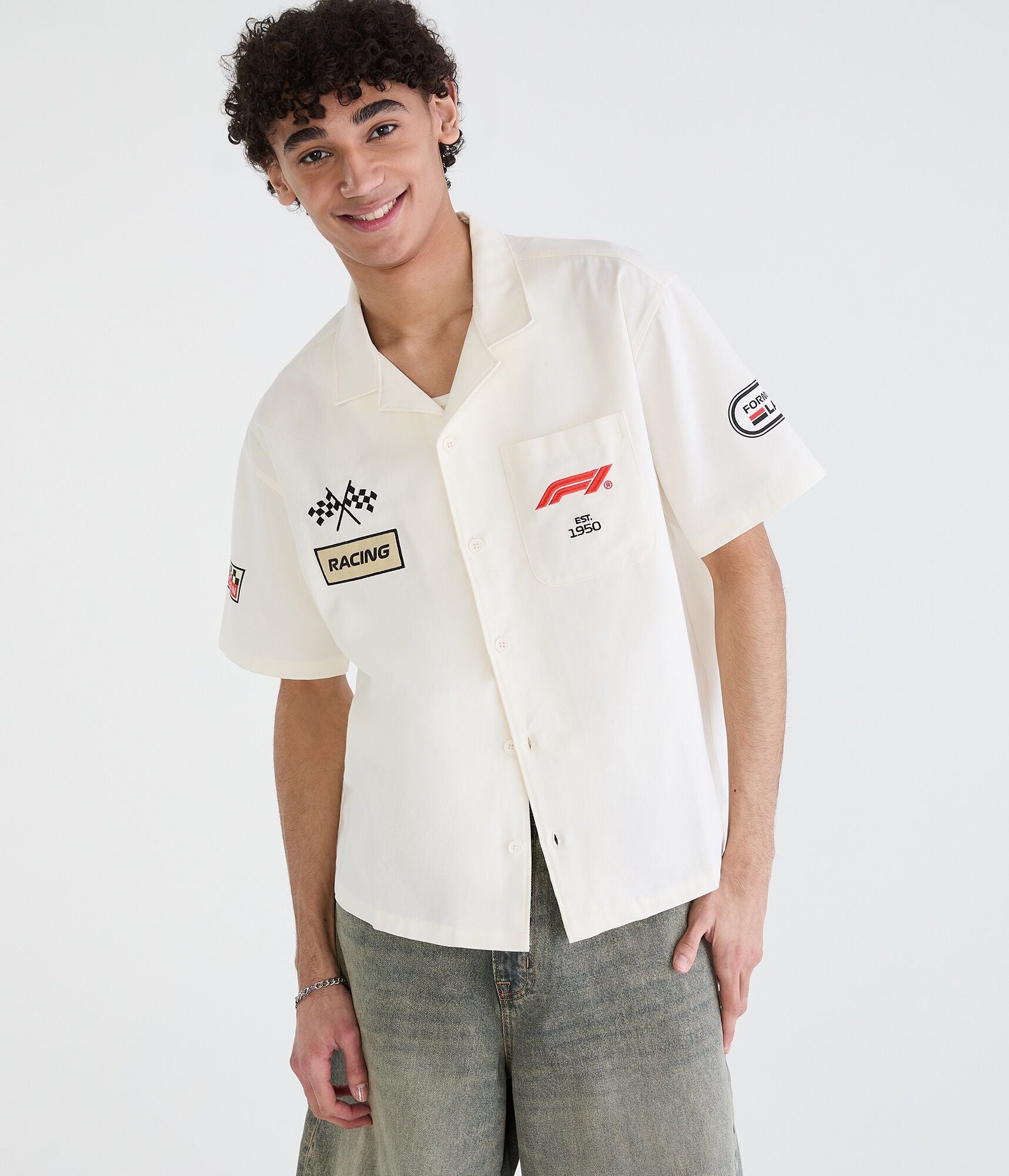 Aeropostale Formula 1 World Tour 2026 Boxy Mechanic Shirt